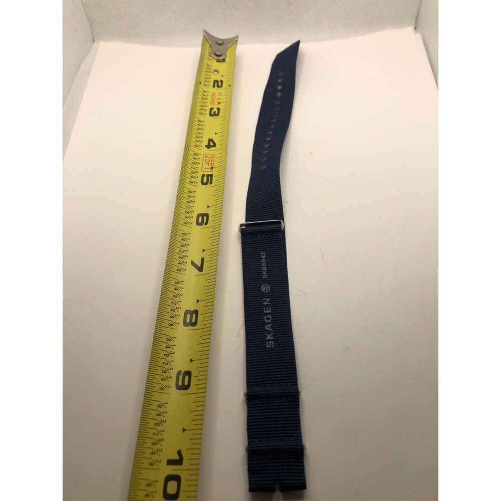 Skagen Watch Parts One Piece Band No Clasp Blue SKB6042 Cloth 20mm PY232